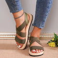 Soft-soled Lightweight Casual Elastic Strap Sports Sandals for Women, Summer Non-Slip Flat Beach Shoes, New Women's Shoes