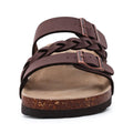 Crestar Women's Cork Footbed Sandals Summer Comfortable Slip-On Slide Sandals with Arch Support djustable Buckle Beach Slippers