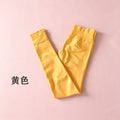 Women Seamless Sports Tights Hip Lifting Gym Leggings Solid Workout Yoga Pants Low Waist Sports Tights 2026D 1Logo