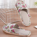 Fashion Floral Slippers Women Casual Comfortable Indoor Home Flat Shoes Anti Slip Sandals Spring Autumn September Essential