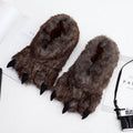 Winter Warm Soft Indoor Floor Slippers Couple Shoe Paw Funny Animal Christmas Monster Claw Plush Home Cotton Shoes for Men Women