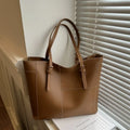 High-quality Leather Large-capacity Commuter Tote Paris New High-level Sense of Fashion Trend Leather Women's Bags Large Bags