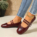 Spring and Autumn New Square Toe Comfortable Work and Leisure Shoes for Women Fashionable and Hot Selling Sexy Bow Flat Shoes