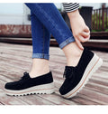 New Spring Women Flats Shoes Woman Platform Flats Sneakers Women Suede Ladies Tenis Loafers Moccasins Casual Fringe bow Shoes