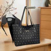 Sweet Bow Print Shoulder Bag Large Capacity Trendy Women's Handbag Tote Underarm Bag Fashion Travel Storage Bag Birthday Gifts