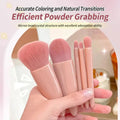 Brushes Small Complete Function Cosmetic Brushes Kit With Case And Mirror 5pcs Travel Size Makeup Brushes Set Mini Makeup