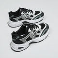 Women Breathable Mesh Chunky Dad Sneakers Round Toe Patch Thick Elevated Shock Absorbing Sole Casual Platform Walking Trainers