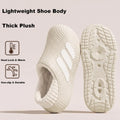 Men Women Fleece Lined House Shoes Winter Waterproof EVA Clogs Lightweight Warm Cozy Slip-on Sandals