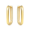 Original 2026 S925 Sterling Silver Zircon 18K Gold Lining Vintage Hoop Earrings for Women Birthday Party Wedding Gift Jewellery