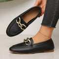 2026 Hot Sale Women Flat Shoes Outdoor Metal Decor Slip on Soft Sole Shallow Loafers .Comfortable Casual Walking Shoes for Women