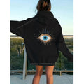 Oversized Streetwear Hoodie Halloween Gifts Mystic Eye Print Fall Clothes Autumn Winter Daily Wear Gift For Her