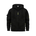 Hoodie Sweatshirt Men's Full Zip Hoodie Fleece Sweatshirt Jacket Multi Pocket Loose Casual Outdoor Long Sleeve Hooded Coat Warm Tracksuit Top