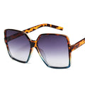 Fashion Women Oversized Sunglasses Gradient Brand Designer Eyewear Female Sun Glasses UV400 ﻿