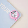 Nurse Doctor Unisex Colourful Silicone Pocket Watches Clock Head Face Parts For Badge Reel Keychains Lanyards Key Rings Rope