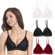 Sexy Floral Lace Bra Top For Women Push Up Female Lingerie breathable Bralette Removable Pad Thin Fashion New Wireless Bras