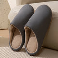 Unisex Home Slippers Soft Fur Slippers Warm Indoor Flat Slides Nonslip Couples Shoes Bedroom Light Slience Flats Autumn&Spring