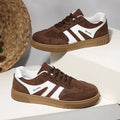 Faux Suede Brown Platform Sneakers Women Spring Non Slip Flat Heels Casual Walking Shoes Woman Thick Sole Vulcanize Shoes