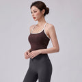Women's Pilates Yoga Vest Push-Up Tank Top Hollow out Breathable Sports Bra Fitness Gym Yoga Vest Sexy Running Sportswear
