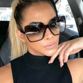 Fashion Women Oversized Sunglasses Gradient Brand Designer Eyewear Female Sun Glasses UV400 ﻿