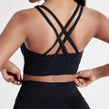 Women sport Bra Gym Solid Color Women Cross back Fitness sport Bra High strength Tight Top Comprehensive Training Gym Yoga Underwear With Chest Pad