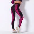 High Stretch Seamless Quick Drying Woman Yoga Pants Peach Buttocks Push Up Women Leggings Stripe Running Pants