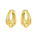 Original 2026 S925 Sterling Silver Zircon 18K Gold Lining Vintage Hoop Earrings for Women Birthday Party Wedding Gift Jewellery