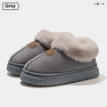 Women's Fleece Lined Ankle Winter House Slippers, Warm Lightweight Thick EVA Sole Indoor & Outdoor Wearable Shoes