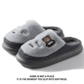 Thicken Warm Long Plush Slippers for Women Winter New Chunky Platform Fluffy Furry Fur Slippers Couple Plus Size Indoor Shoes