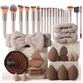 Makeup set kit 33pcs beauty set makeup kit large and small beauty sponges for flawless makeup application and removal of makeup full set