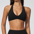 Yoga Bra Workout Halter Tops Fitness Sports Bras Sexy Athletic Sport Underwear Women Shockproof Running Crop Top With Chest Pad