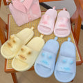 Korean Thick Bottom Cat Slippers Soft Sole Solid Color Thick Platform Slippers EVA Non Slip House Shoes for Couples and Women