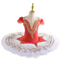 Dress Children Professional Ballet Tutu For Kids Girls Red Swan Lake Ballet Dance Clothes Adult Pancake Ballerina Figure Skating Dress