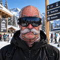 Face Snowboard Face Mask Outdoor Cycling Windproof Head Cover Toy Block Person Printed Yellow Man Mask Funny Design Baraklafa hat