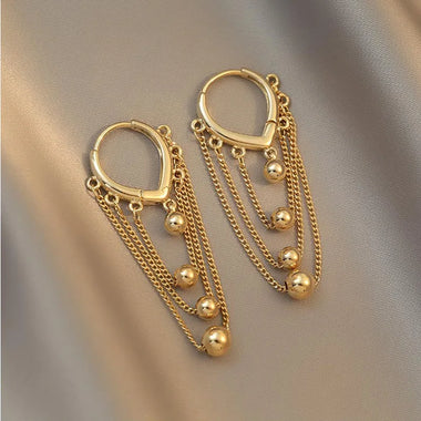 Fashion Hoop Earrings for Women 2023 New Korean Earrings Stainless Steel Jewelry Accessories