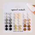 87 Pcs/Set Boho Vintage Elegant Pearl Zircon Butterfly Pendant Earrings Ring Necklace For Women Gold Color  Jewelry Sets Gifts