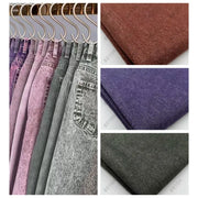 Pants Green Denim Fabric Colorful Thickened Denim Fabric By The Meter for Clothing Jacket Pants Skirt Handbag DIY Sewing Plain Cloth Soft Brown Green