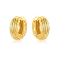 Original 2026 S925 Sterling Silver Zircon 18K Gold Lining Vintage Hoop Earrings for Women Birthday Party Wedding Gift Jewellery
