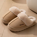 Winter Indoor Women's Slippers Warm Non-slip Fuzzy Thick Sole Breathable Leisure Couple Home Shoes Outdoor Snow Boots