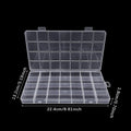 28Grids Transparent Organizer Box Plastic Square Organizers Storage Boxes For Home Makeup Jewelry Accessories Organizer