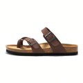 2025 Summer Women's Shoes Fashion cork Slippers Trendy couple beach shoes Casual comfortable flat slippers Zapatos Homme