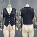 Women's Blazer Jacket Women's Fashion Sexy Blazer Coat Elegant Stylish Design Office Lady Suit Jacket Outerwear for Professional Women