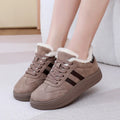 New Arrival Winter Women's Fleece-lined Casual Flats Shoes Waterproof Skid-proof Durable Comfortable Warm Women's Retro Shoes