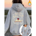 Women Zip Up Hoodie Belle's Book Club Vintage Book Rose Print Long Sleeve Oversized Heather Gray Hooded Jacket Casual Pocket Swe