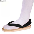 Large Size Japanese Anime Cosplay Shoes Clogs Sandals Flip Flops with Shoe Kimono Flip-flops Geta Slippers Halloween Performance
