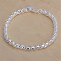 Noble Nice 925 Sterling Silver Geometric 4MM Chain Bracelets for Women Wedding Party Christmas Gifts Fashion Jewelry