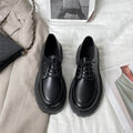 Black Patent Leather Women's Loafers Platform Slip on Shoes for Women 2024 Spring British Tassel Casual Flats Shoes Woman work