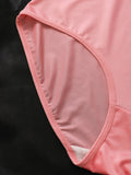 Satin Solid Lingerie Set, Luxurious Feel, Smooth Breathable, Ideal for Women's Casual Sports and Home Commute