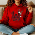 Personalised Santa Family Christmas Hoodie Harajuku Hip Hop Pullover Sweatshirt Santa Alphabet Sportswear Fashion Trends  Trend
