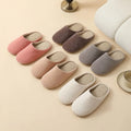 Elegant Plain Women's Winter Slippers Warm Soft Plush Non-Slip Comfortable Casual Indoor Outdoor Couple Shoes