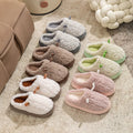 Women's Slippers House Women's Winter Slippers - Plush Fleece-Lined House Shoes, Warm Indoor/Outdoor Cotton Slippers with Non-Slip Sole